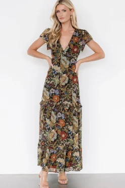 Best Baltic Born Riverwood Deep V Maxi Dress | Multi Floral MultiFloral