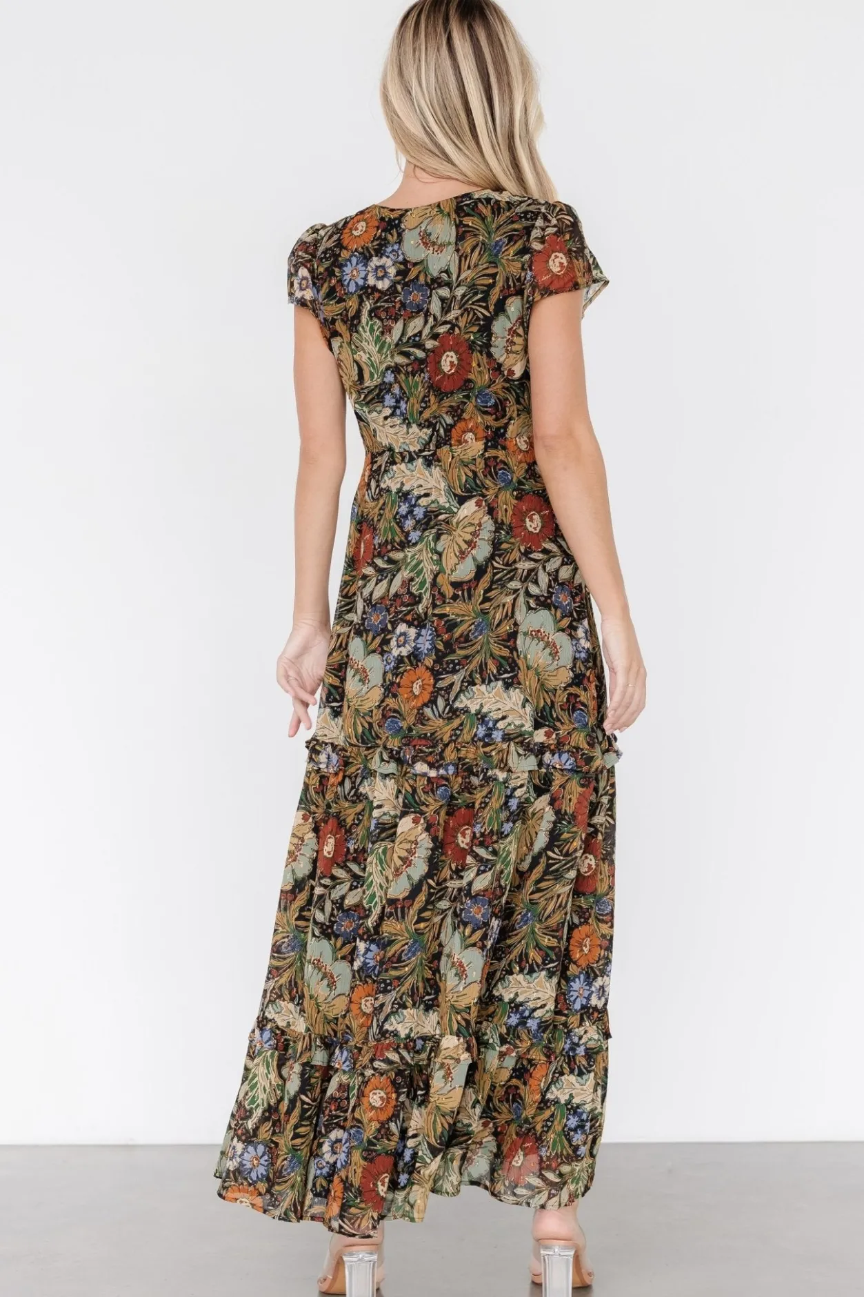 Best Baltic Born Riverwood Deep V Maxi Dress | Multi Floral MultiFloral