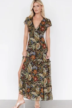 Best Baltic Born Riverwood Deep V Maxi Dress | Multi Floral MultiFloral