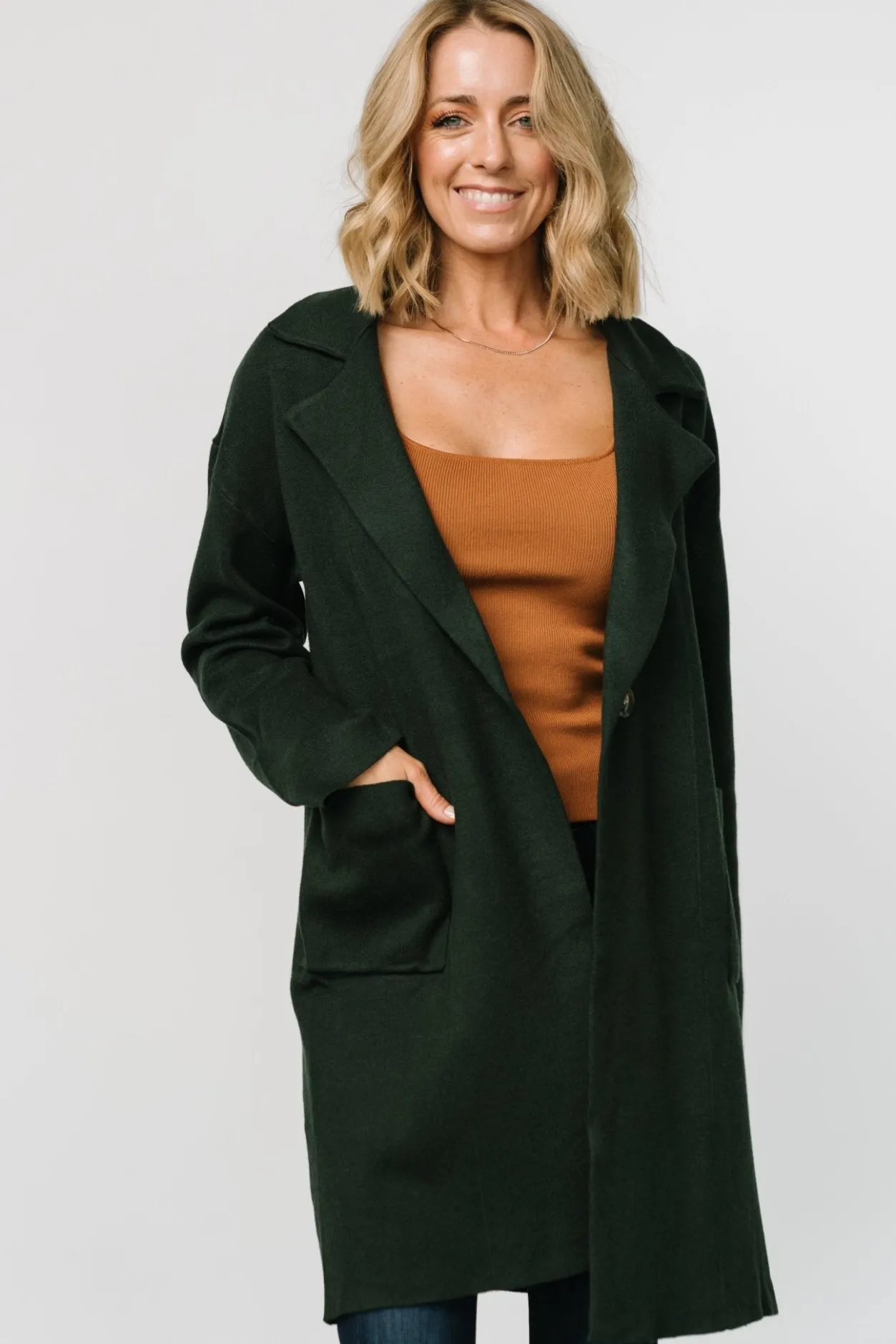 Discount Baltic Born Roland Long Jacket | Dark Green DarkGreen