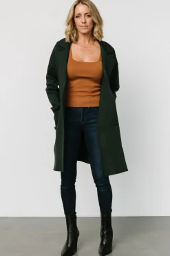 Discount Baltic Born Roland Long Jacket | Dark Green DarkGreen