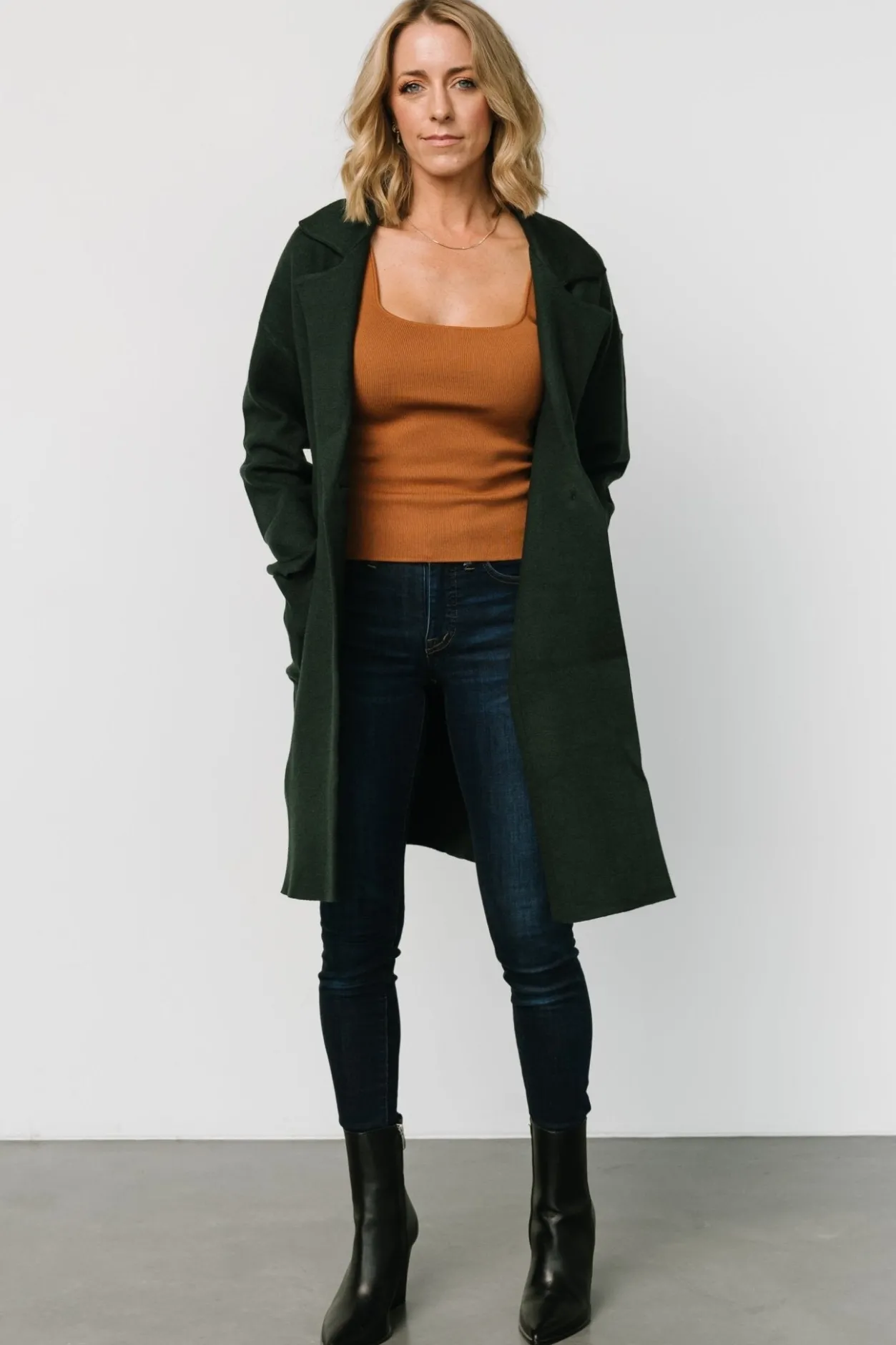 Discount Baltic Born Roland Long Jacket | Dark Green DarkGreen