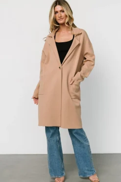 Hot Baltic Born Roland Long Jacket | Light Camel LightCamel