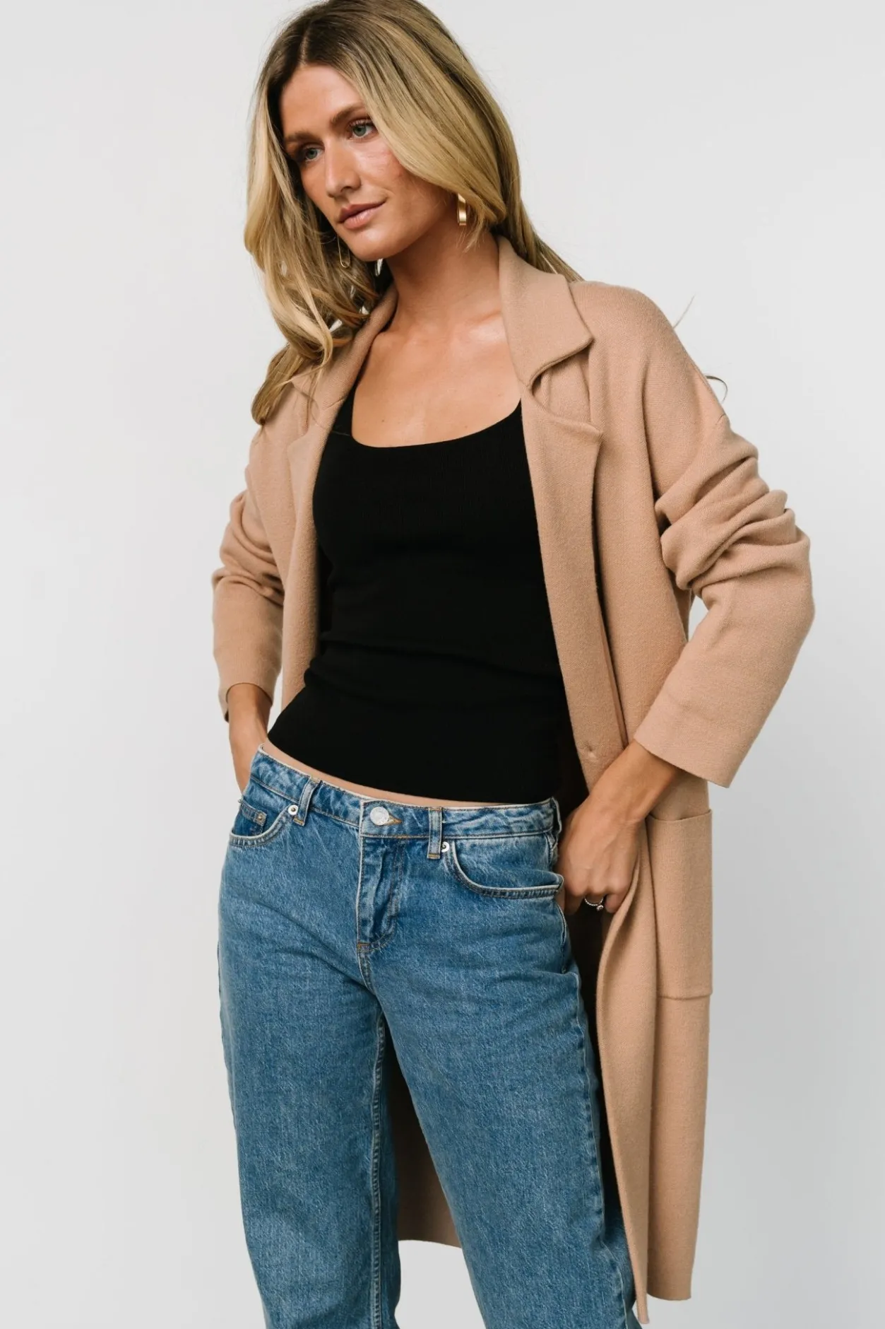 Hot Baltic Born Roland Long Jacket | Light Camel LightCamel