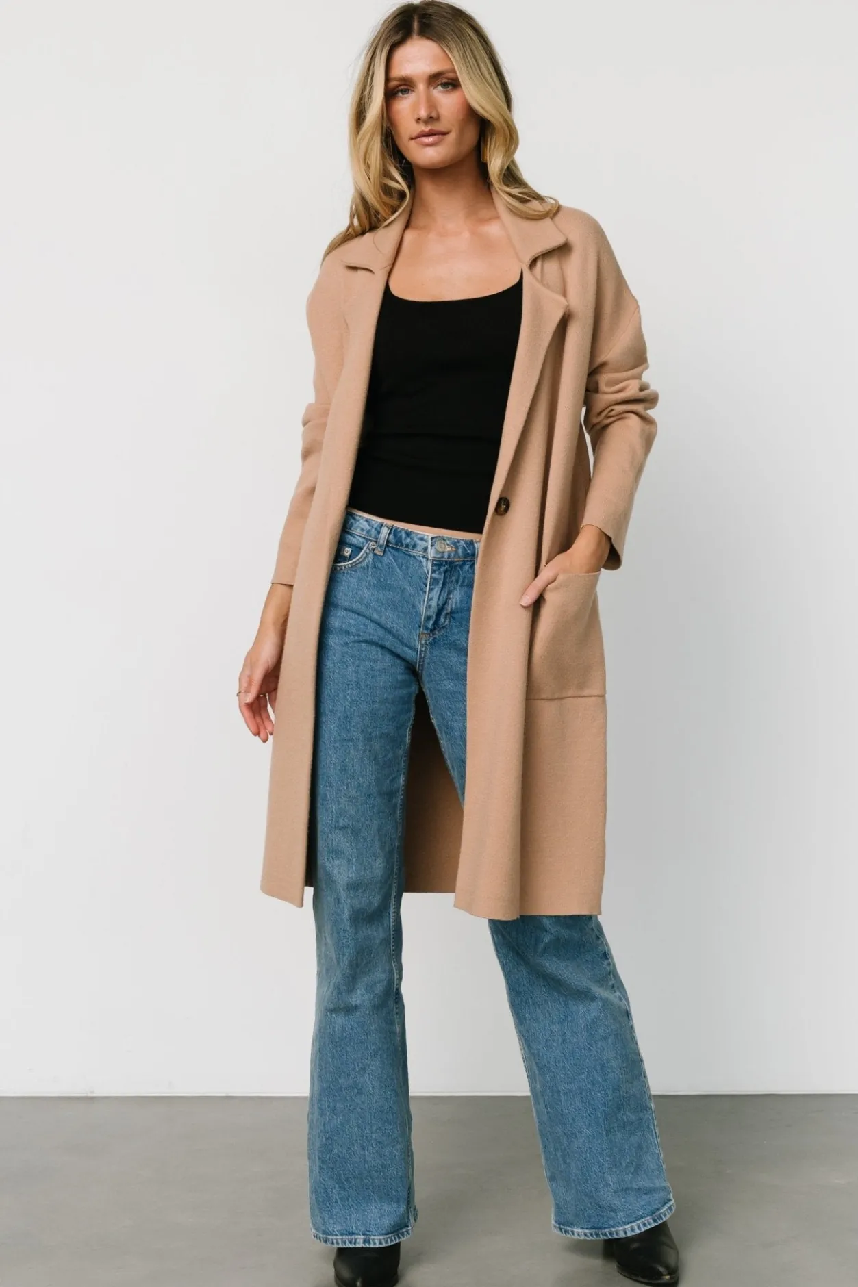 Hot Baltic Born Roland Long Jacket | Light Camel LightCamel