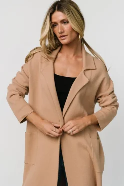 Hot Baltic Born Roland Long Jacket | Light Camel LightCamel