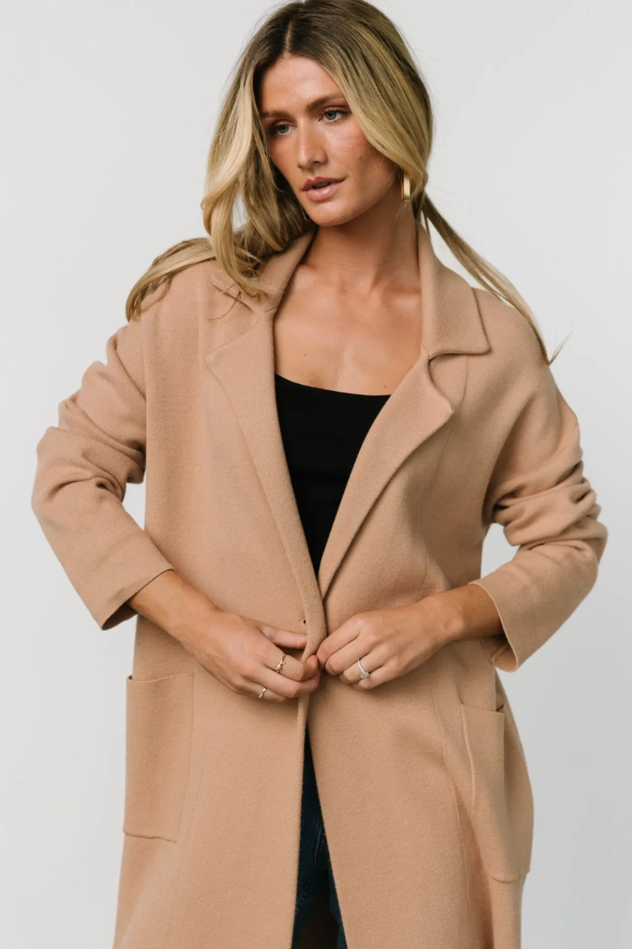 Hot Baltic Born Roland Long Jacket | Light Camel LightCamel