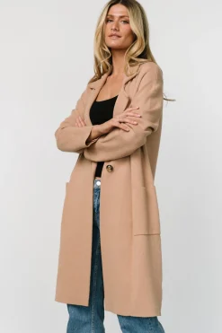 Hot Baltic Born Roland Long Jacket | Light Camel LightCamel