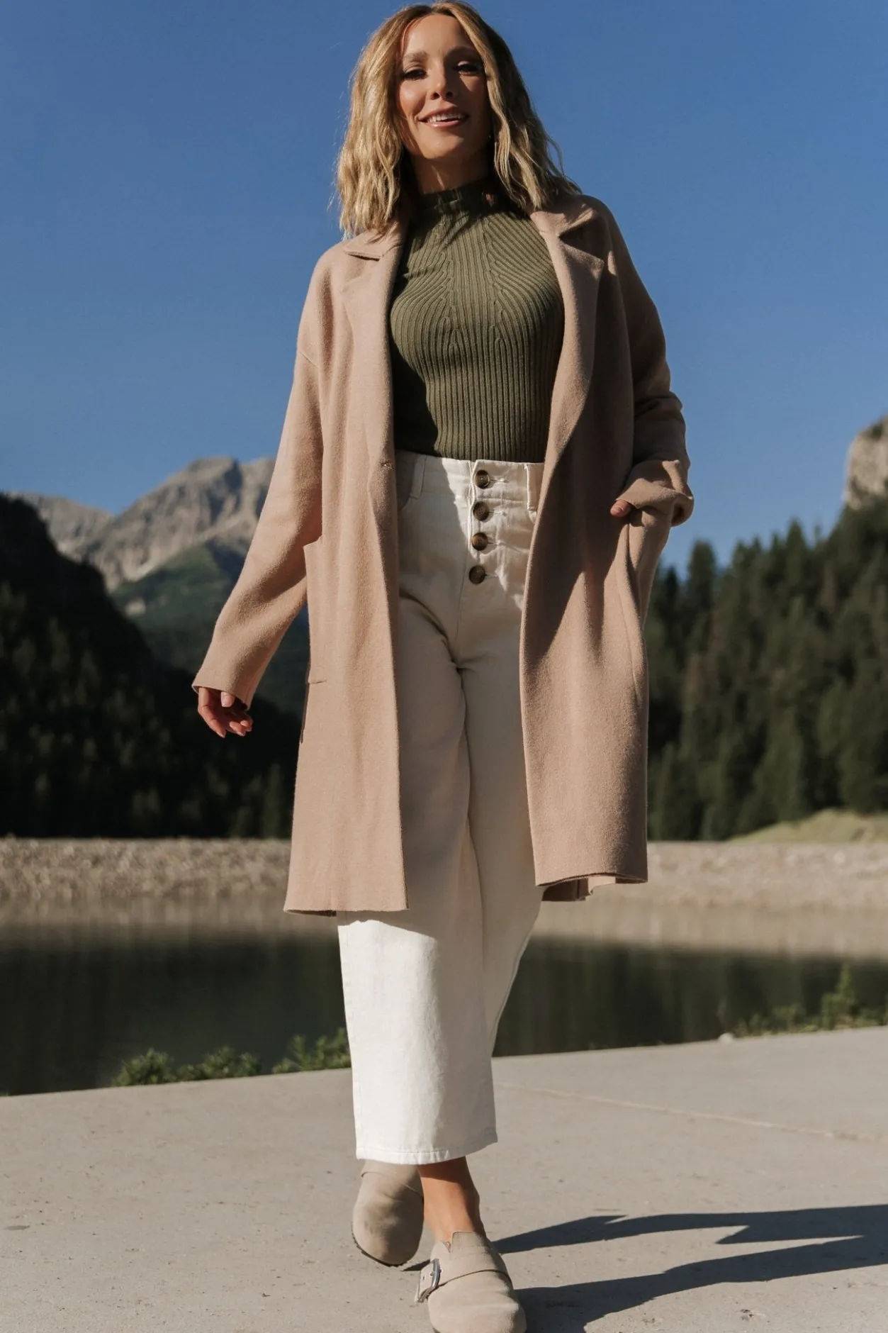 Hot Baltic Born Roland Long Jacket | Light Camel LightCamel