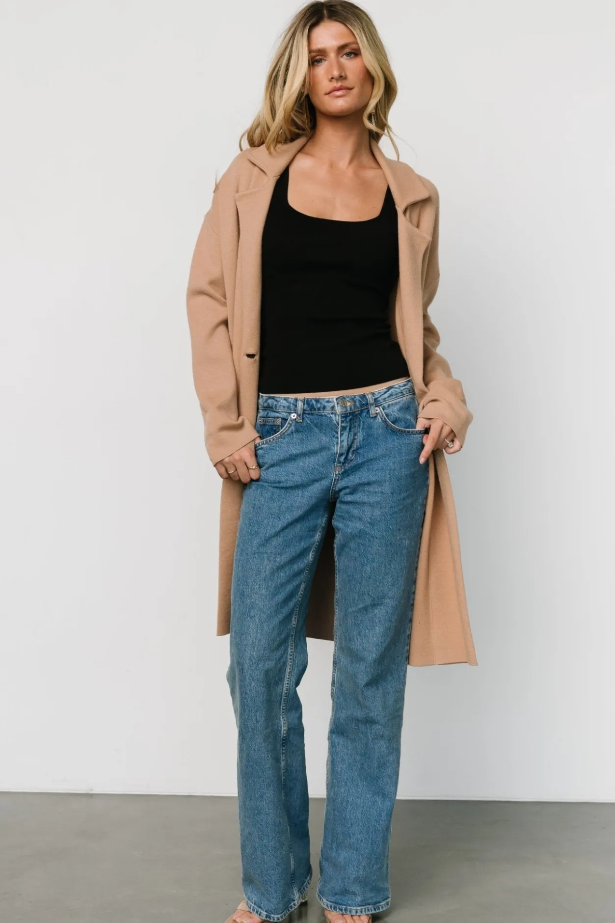 Hot Baltic Born Roland Long Jacket | Light Camel LightCamel