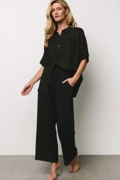 Fashion Baltic Born Romy Button Top | Black