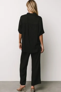 Fashion Baltic Born Romy Button Top | Black