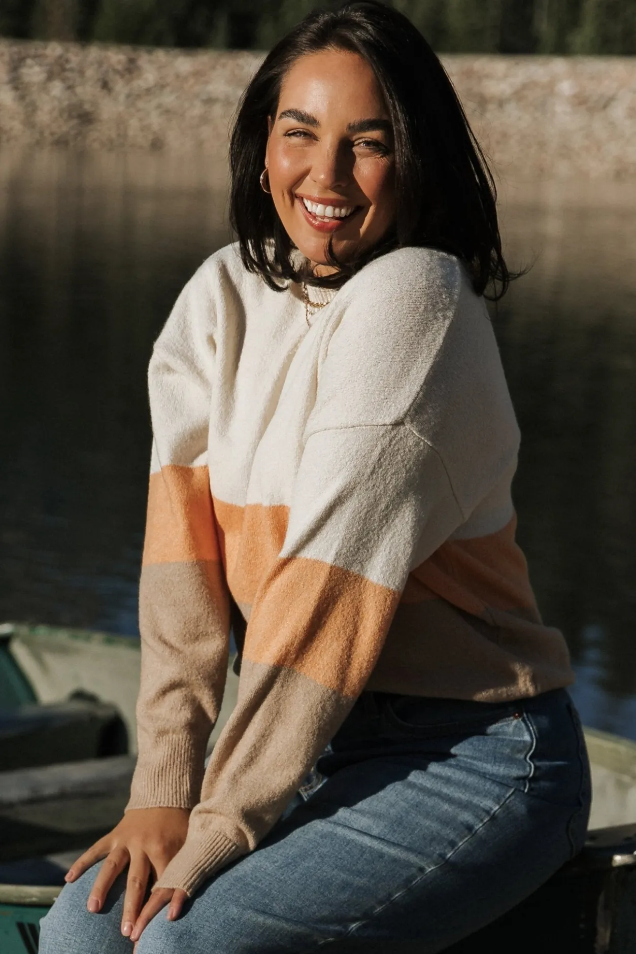 Hot Baltic Born Rooney Sweater | Cream + Oatmeal Cream+Oatmeal