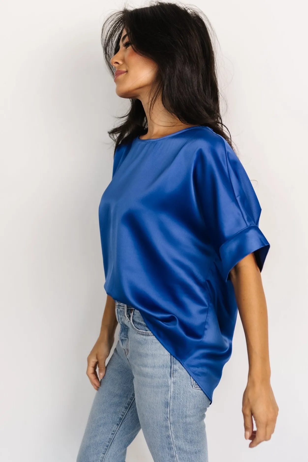 Best Baltic Born Rory Satin Top | Cobalt