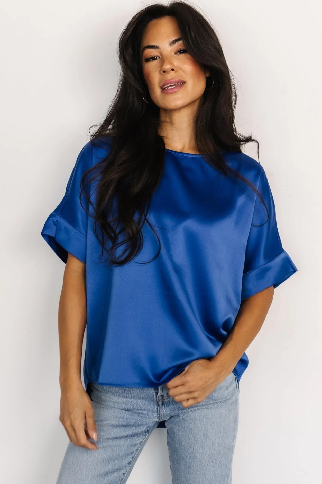 Best Baltic Born Rory Satin Top | Cobalt