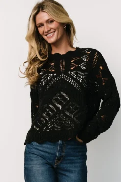 Online Baltic Born Roseburg Knit Sweater Top | Black