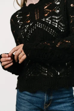 Online Baltic Born Roseburg Knit Sweater Top | Black