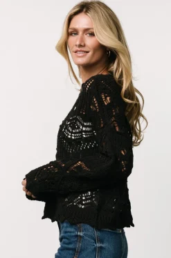 Online Baltic Born Roseburg Knit Sweater Top | Black