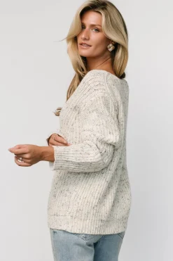 New Baltic Born Rosie Knit Sweater | Ivory + Blue Multi Ivory+BlueMulti