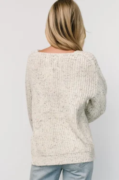 New Baltic Born Rosie Knit Sweater | Ivory + Blue Multi Ivory+BlueMulti