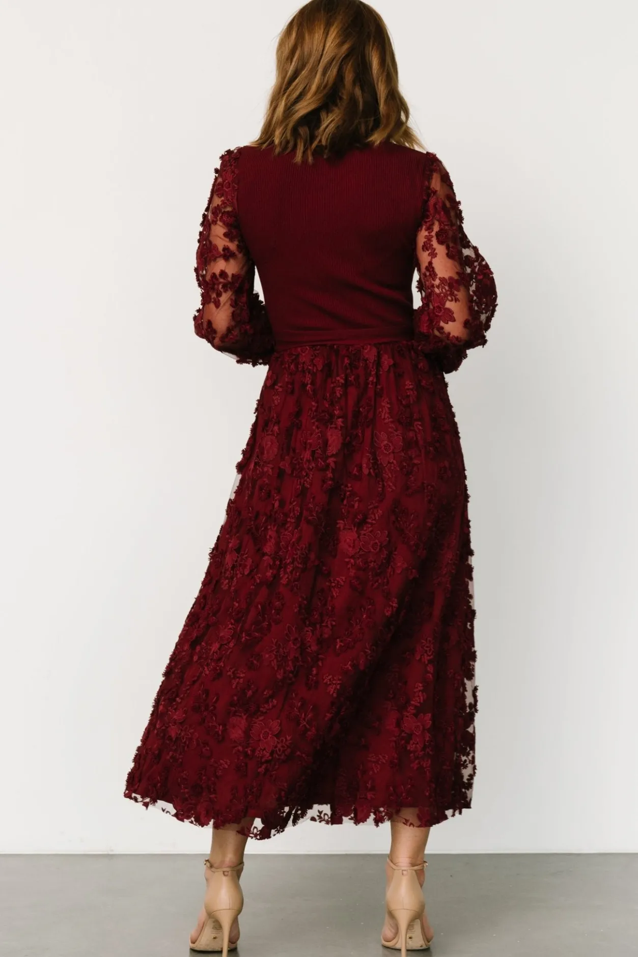 Sale Baltic Born Roslyn Embroidered Dress | Wine