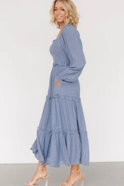 Clearance Baltic Born Rowan Tiered Dress | Slate Blue SlateBlue