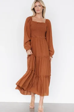 Hot Baltic Born Rowan Tiered Dress | Warm Brown WarmBrown