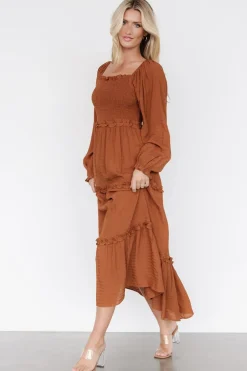 Hot Baltic Born Rowan Tiered Dress | Warm Brown WarmBrown