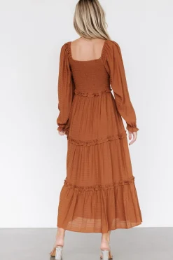 Hot Baltic Born Rowan Tiered Dress | Warm Brown WarmBrown