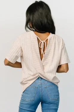 Outlet Baltic Born Roxi Open Back Tie Top | Natural
