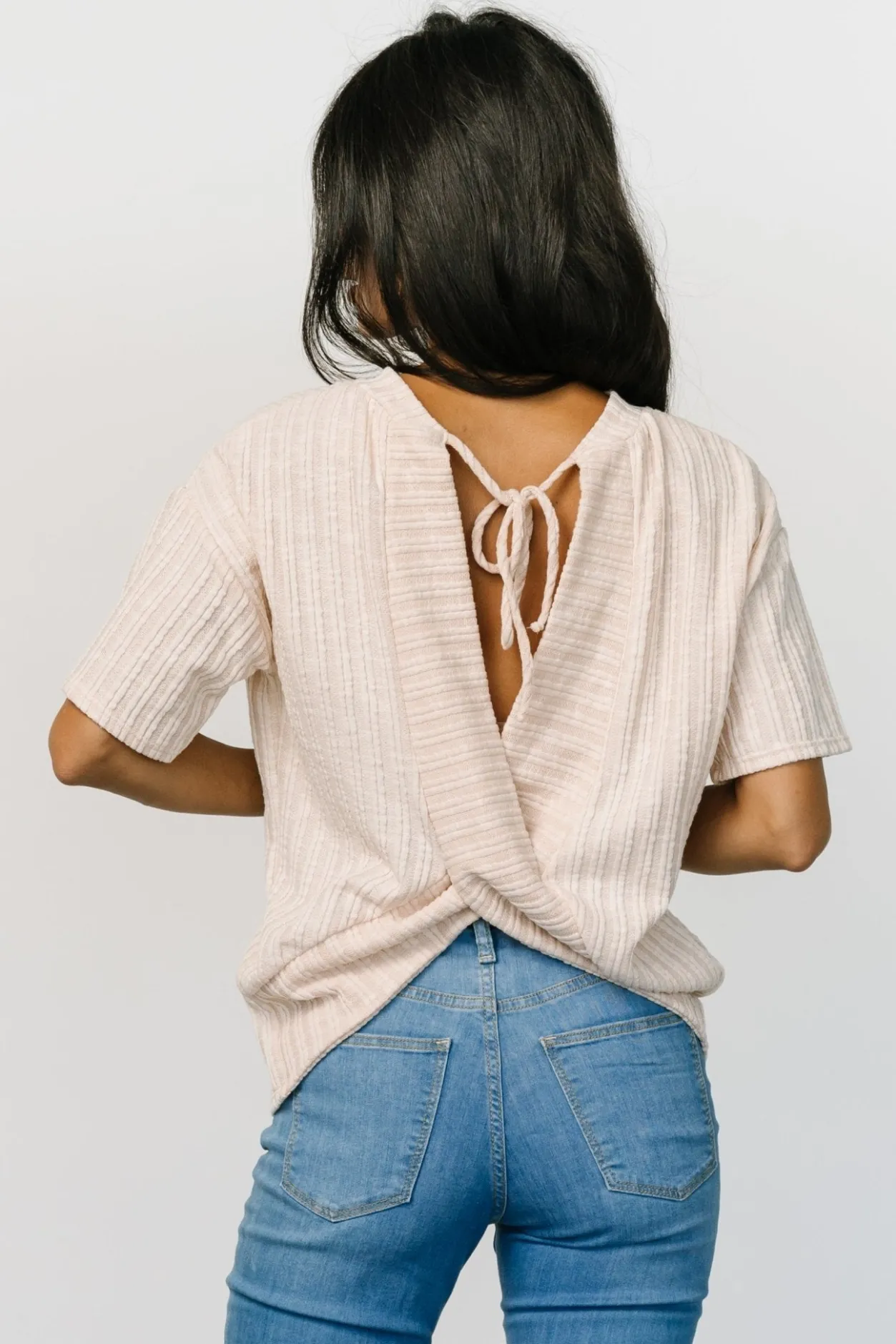 Outlet Baltic Born Roxi Open Back Tie Top | Natural