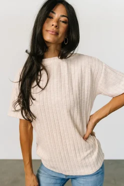 Outlet Baltic Born Roxi Open Back Tie Top | Natural