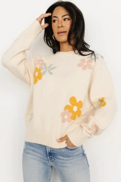 Best Baltic Born Roxy Sweater | Cream Flower CreamFlower