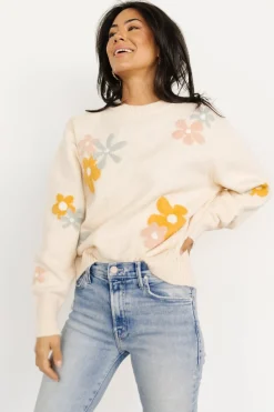 Best Baltic Born Roxy Sweater | Cream Flower CreamFlower
