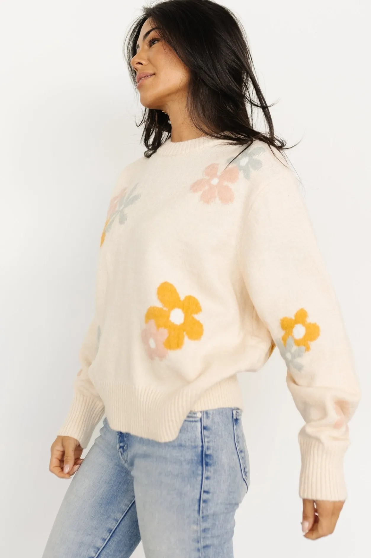 Best Baltic Born Roxy Sweater | Cream Flower CreamFlower
