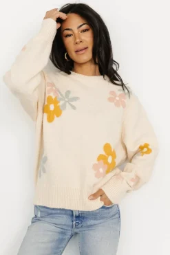 Best Baltic Born Roxy Sweater | Cream Flower CreamFlower