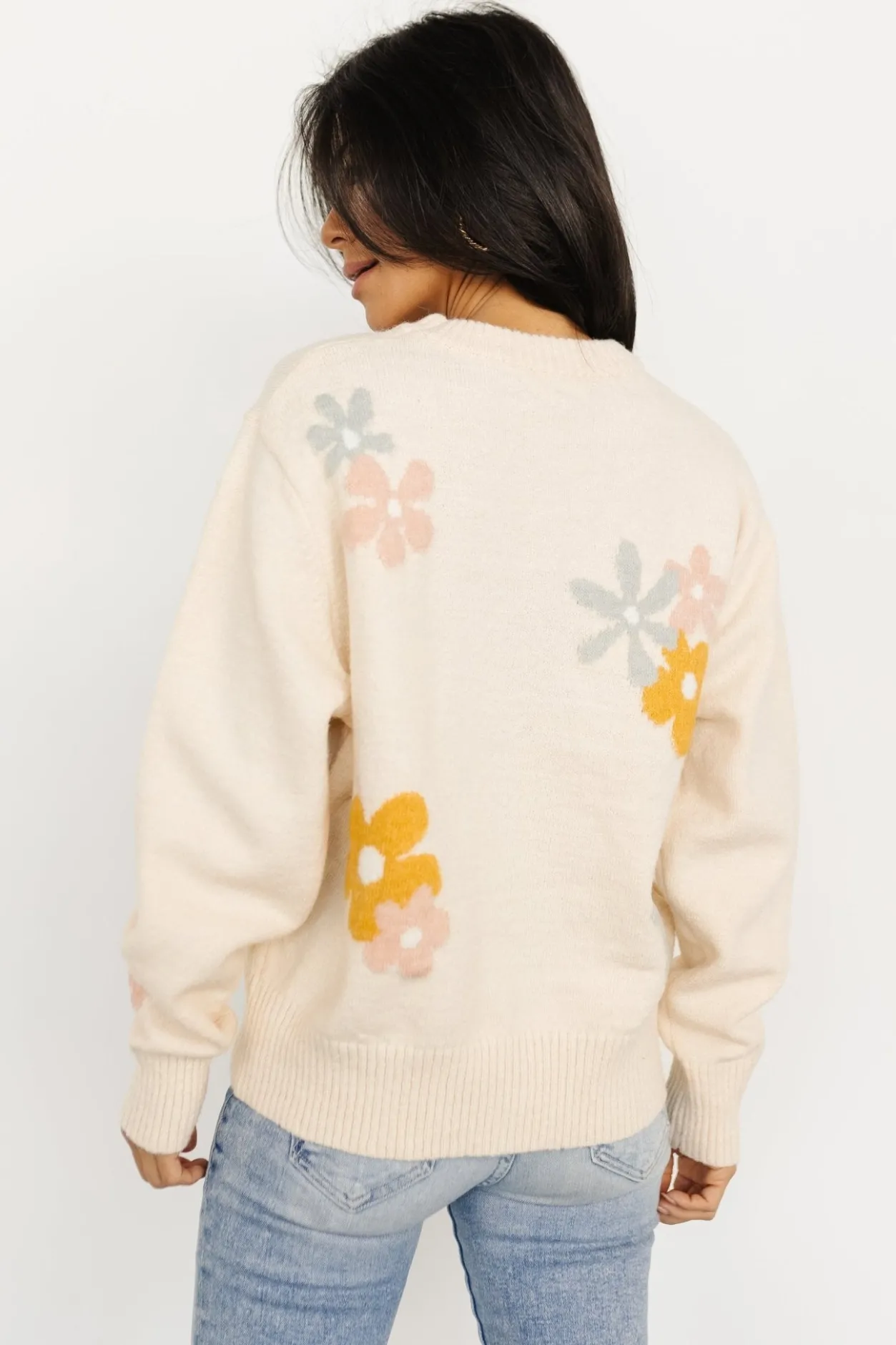 Best Baltic Born Roxy Sweater | Cream Flower CreamFlower