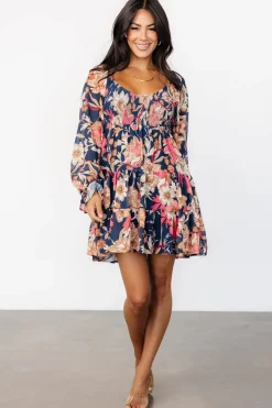 Best Baltic Born Rubi Short Dress | Navy Multi Floral NavyMultiFloral