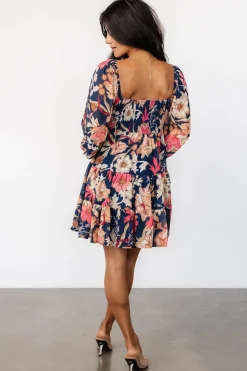 Best Baltic Born Rubi Short Dress | Navy Multi Floral NavyMultiFloral