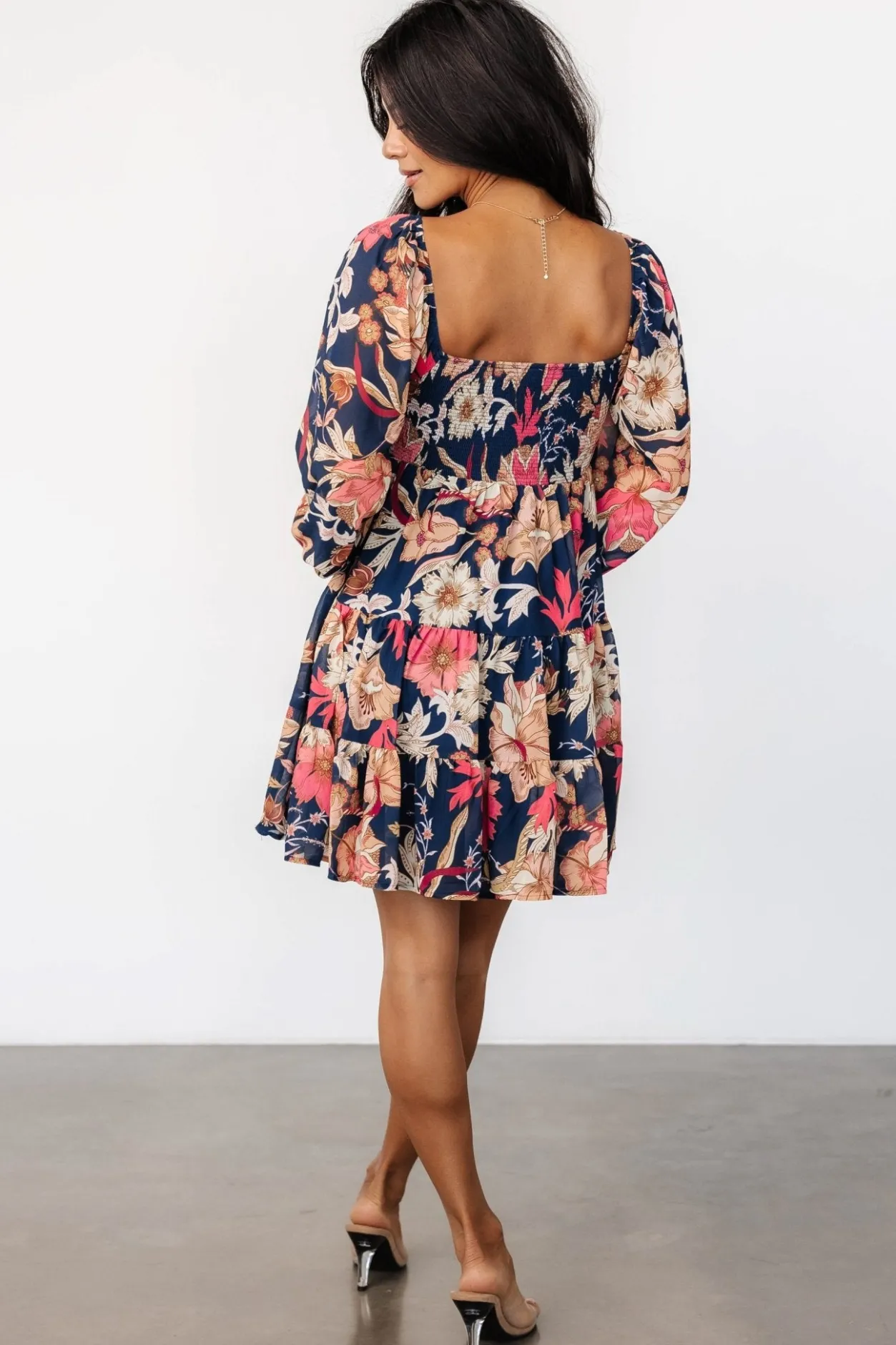 Best Baltic Born Rubi Short Dress | Navy Multi Floral NavyMultiFloral
