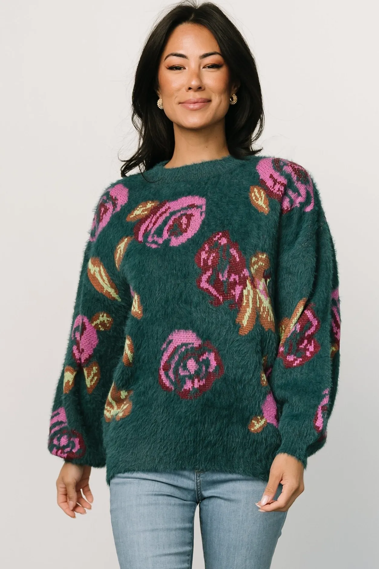 Sale Baltic Born Ryder Sweater | Jade Multi Floral JadeMultiFloral