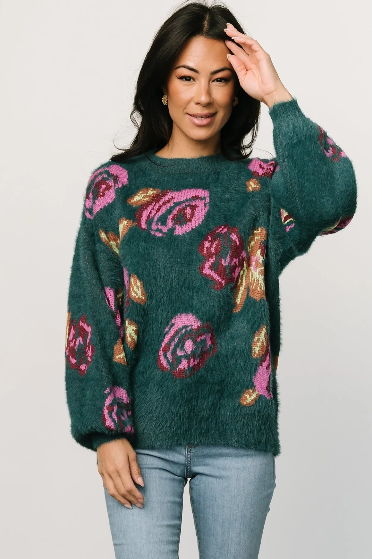 Sale Baltic Born Ryder Sweater | Jade Multi Floral JadeMultiFloral