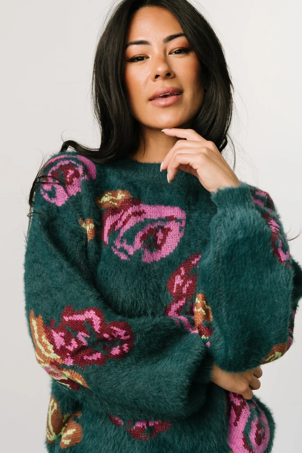 Sale Baltic Born Ryder Sweater | Jade Multi Floral JadeMultiFloral