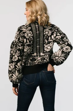 Outlet Baltic Born Salzburg Sweater | Black + Natural Black+Natural