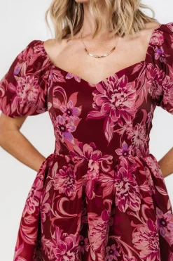 Best Baltic Born Samara Midi Dress | Rust + Pink Rust+Pink