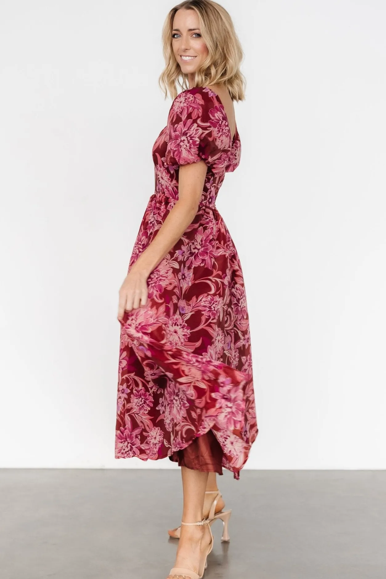 Best Baltic Born Samara Midi Dress | Rust + Pink Rust+Pink