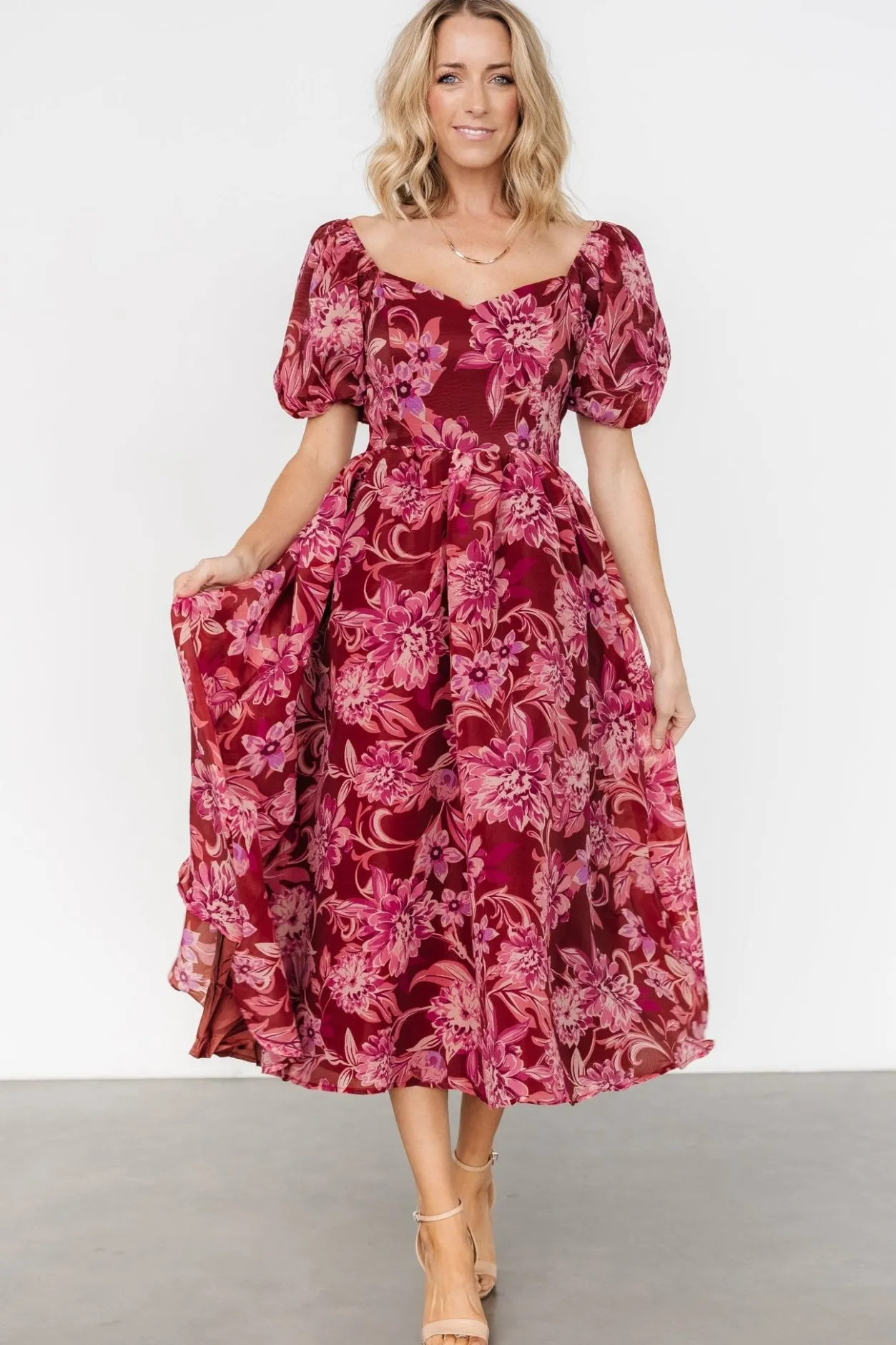 Best Baltic Born Samara Midi Dress | Rust + Pink Rust+Pink