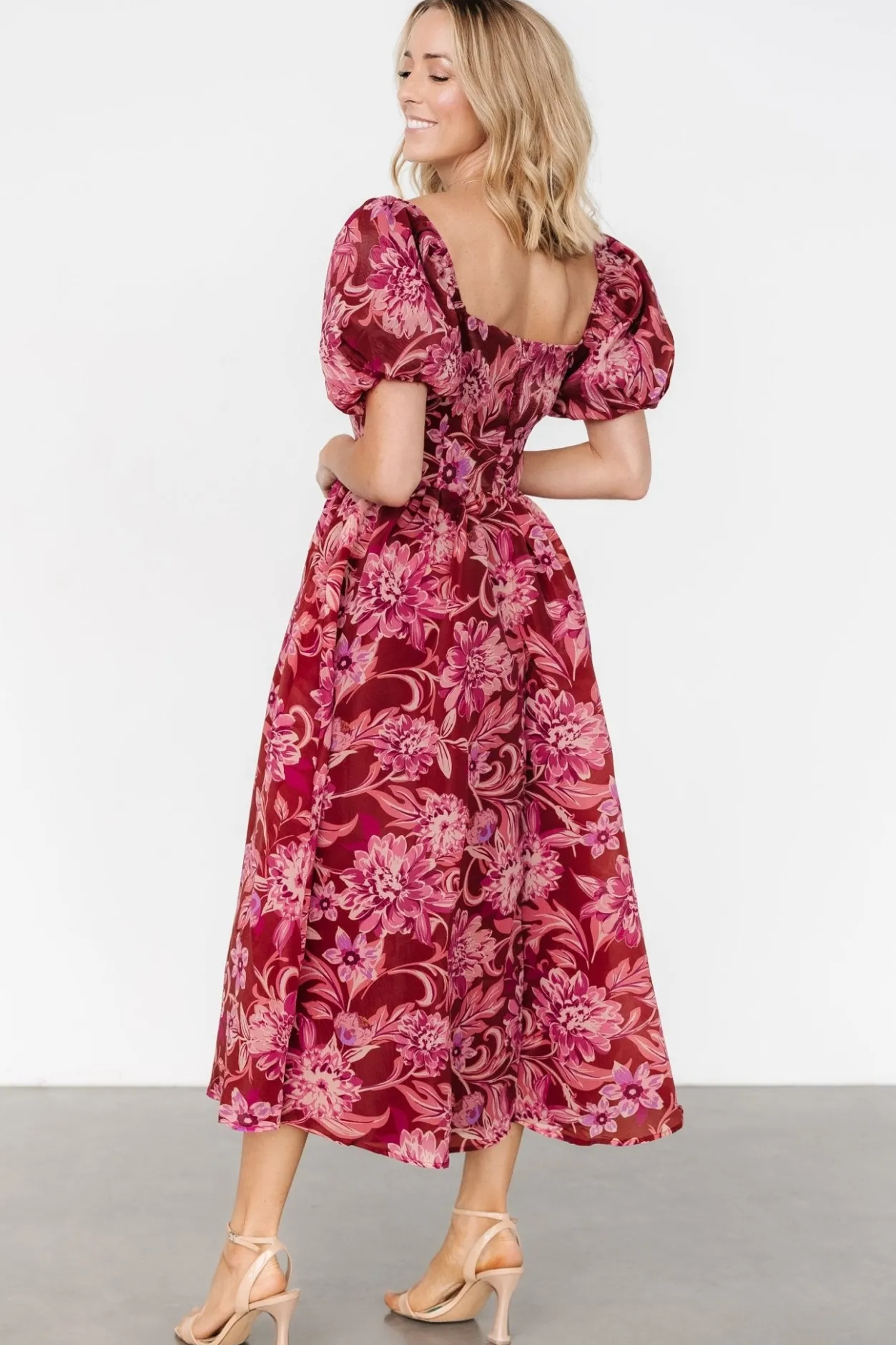 Best Baltic Born Samara Midi Dress | Rust + Pink Rust+Pink