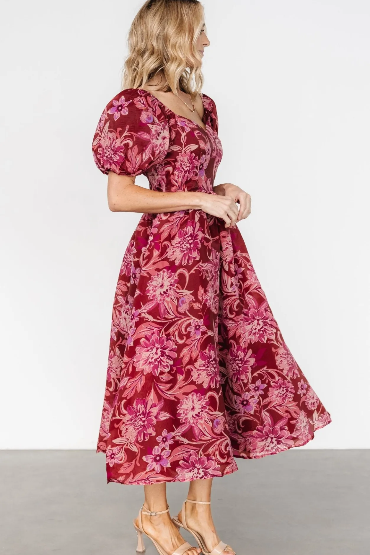 Best Baltic Born Samara Midi Dress | Rust + Pink Rust+Pink