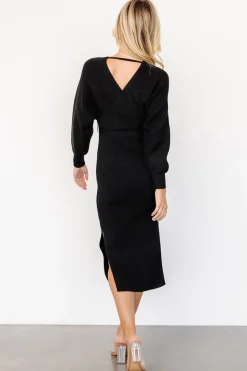 Clearance Baltic Born Sammi Faux Wrap Dress | Black